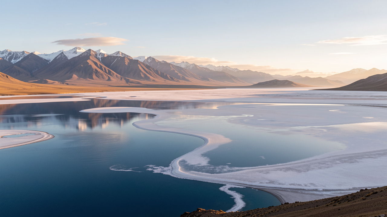 Paysages emblématiques de Bolivie réunissant La Paz, le lac Titicaca et les étendues blanches du salar d’Uyuni dans une ambiance paisible.